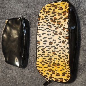 Lancome Brand 2 piece cosmetic bag set